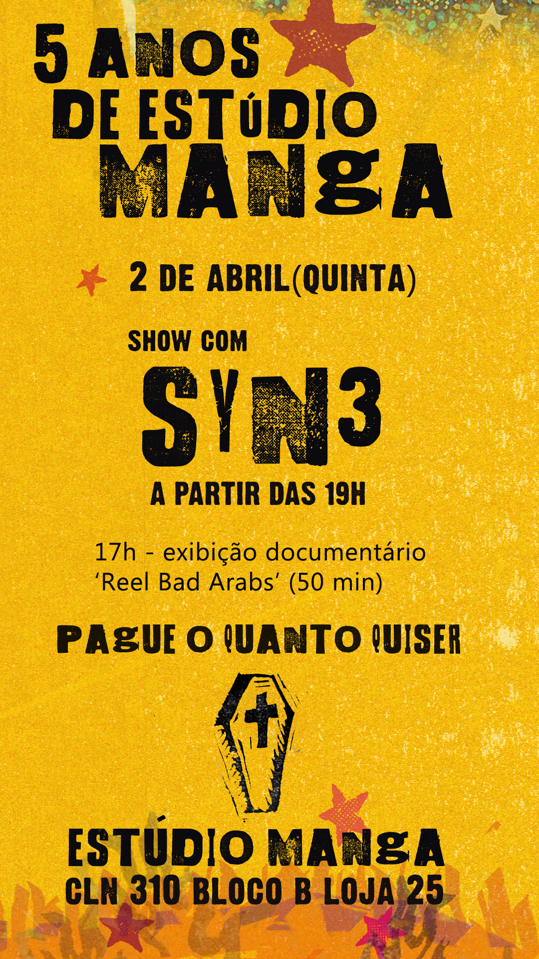 Show do Syn3 no Estúdio Manga